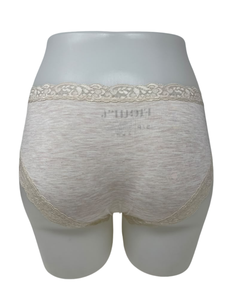 Fleur't Honey Oat Iconic Modal Lace Trim Boyshort