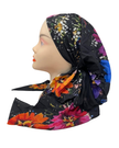 Lizi Headwear Color Meadow Open Back Adjustable Pre-Tied Bandanna with Velvet Grip