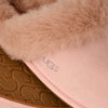 UGG 1106872 Scuffette II Beige Blush Suede Slipper with Fur Trim Myselflingerie.com