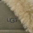 UGG 1106872 Scuffette II Moss Green / Muted Brass Suede Slipper with Fur Trim Myselflingerie.com