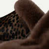 UGG 1158352 Scuffette Caspian Burnt Cedar Suede Slipper with Fur Trim Myselflingerie.com