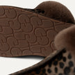 UGG 1158352 Scuffette Caspian Burnt Cedar Suede Slipper with Fur Trim Myselflingerie.com
