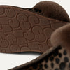 UGG 1158352 Scuffette Caspian Burnt Cedar Suede Slipper with Fur Trim Myselflingerie.com