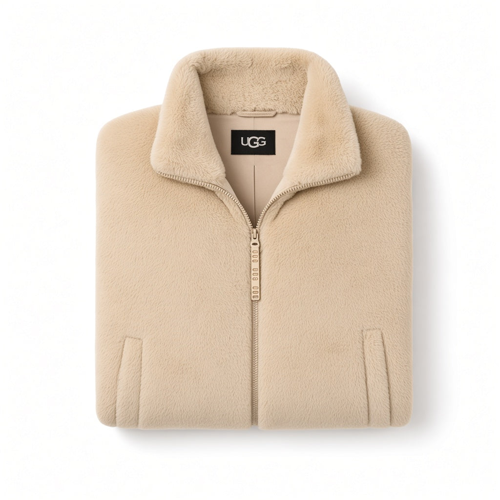 Folded UGG Spelt Tash Faux Fur Jacket