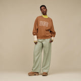 UGG 1171477 Chestnut UGG Logo Crewneck Sweater Myselflingerie.com