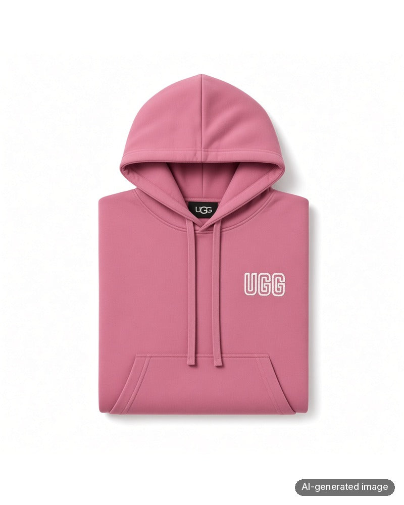 Folded UGG Dusty Orchid UGG Logo Hoodie