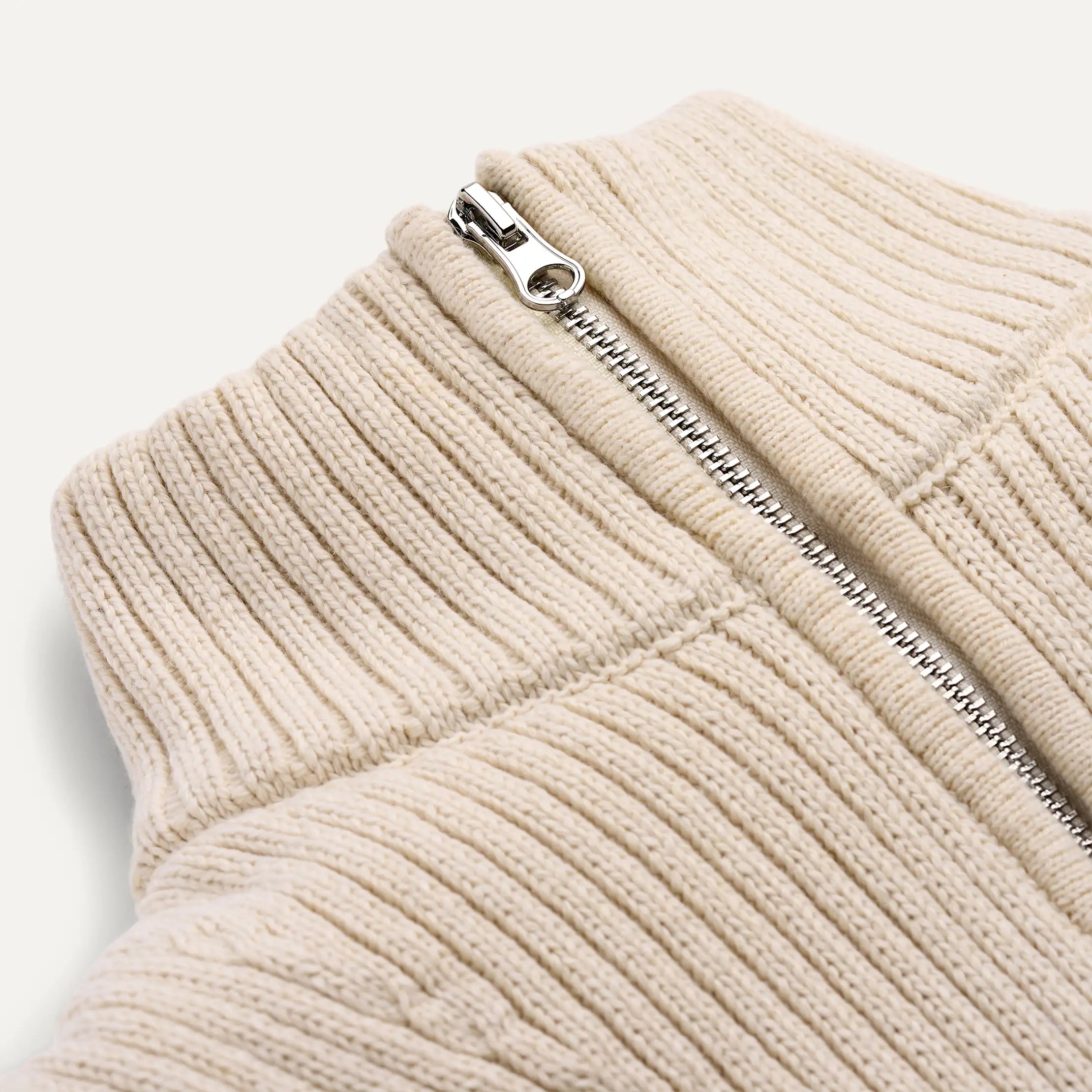 UGG 1171488 Cream Isannah ChateauKnit Full Zip Sweatshirt Myselflingerie.com