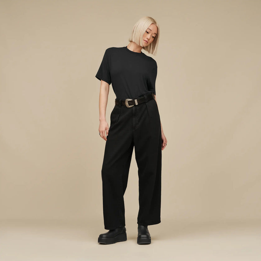 UGG 1171591 Black Amarys Relaxed Short Sleeve Lounge Top Myselflingerie.com