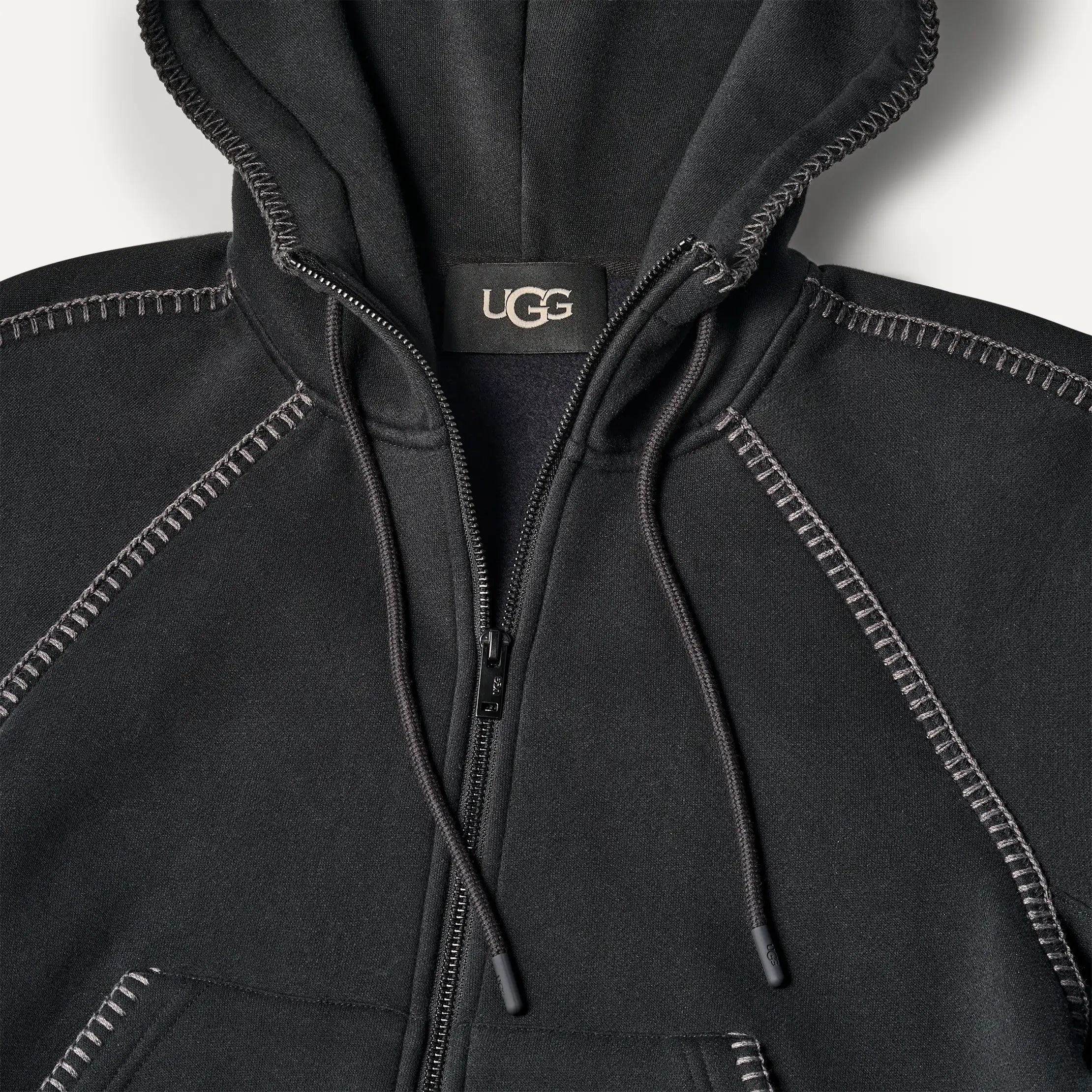 UGG  Black Classic Full-Zip Hoodie Myselflingerie.com