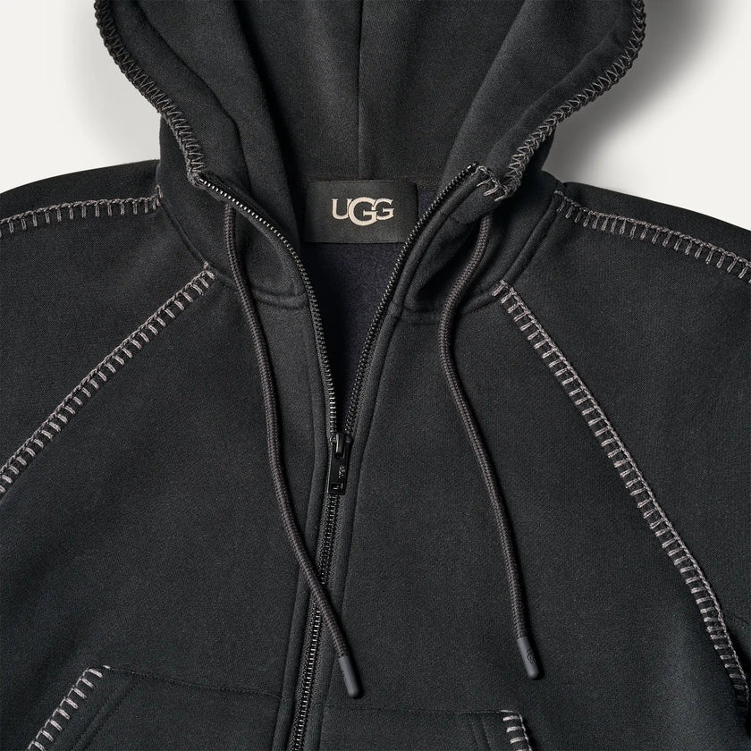 UGG  Black Classic Full-Zip Hoodie Myselflingerie.com