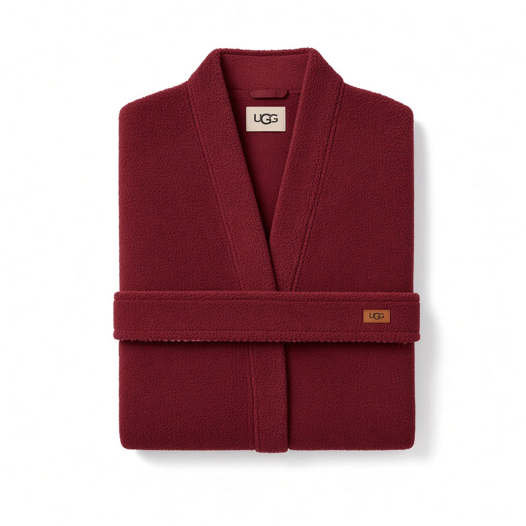 Folded UGG Coffee Berry Linet Robe