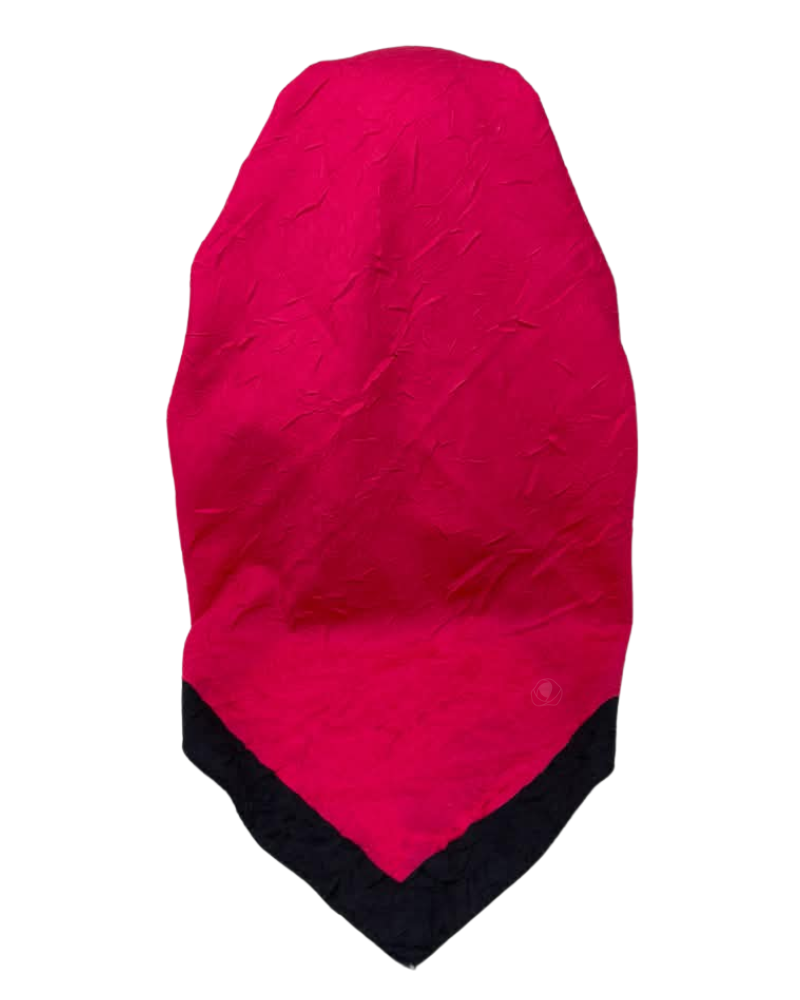It's Younique Hot Pink Wave Fabric Pre-Tied Open Back Bandanna with Velvet Grip