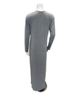 Angelice Grey Teddy with Striped Placket Button Down Modal Nightgown