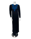 The Star Story Royal Blue Scroll Black Modal Button Down Nightgown