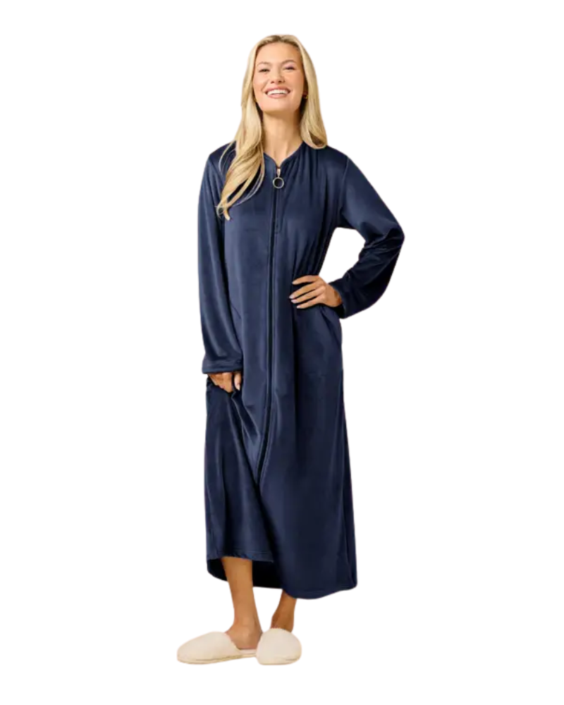 Softies Midnight Serenity Soft Luxe Zip Up Robe