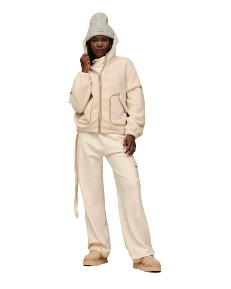 UGG 1173191 Cream Mariella UGGfluff Zip Hoodie