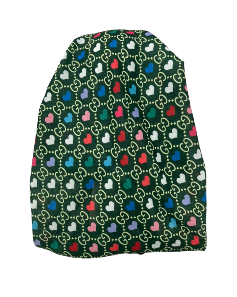 It's Younique Green GG Inspired Pre-Tied Open Back Bandanna with Velvet Grip