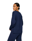 Spanx Timeless Navy AirEssentials Crewneck Long Sleeve Lounge Top