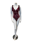 Rya Collection Dark Cherry Amour Teddy Bodysuit
