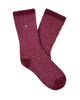 UGG Coffee Berry/Strawberry Check Enlie Crew Socks