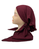 Triple Up Burgundy Knit Unlined Pre-Tied Bandanna