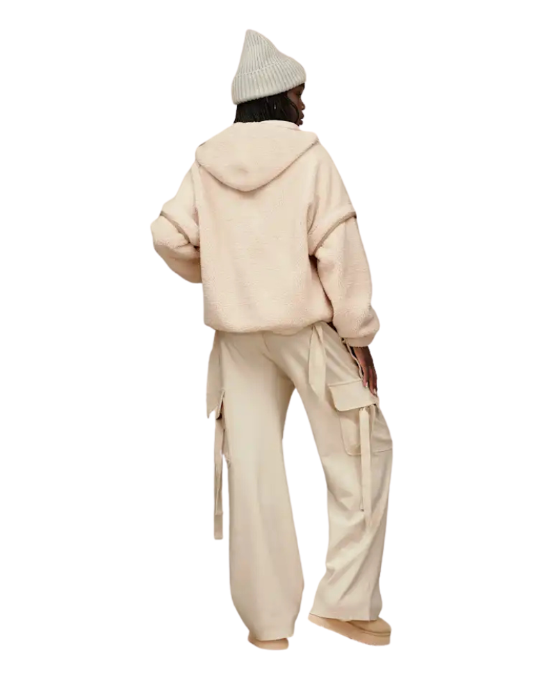 UGG 1173191 Cream Mariella UGGfluff Zip Hoodie