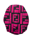 Cherie Black/Berry F Design Adjustable Closed Back Pre-Tied Bandanna