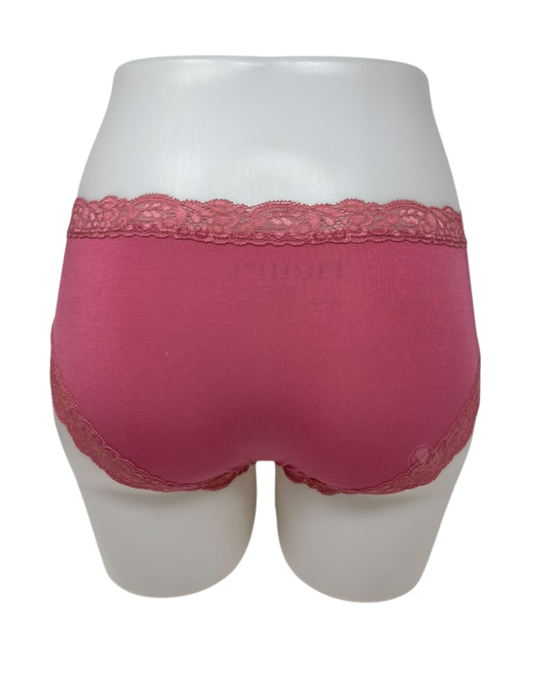Fleur't Lipstick Iconic Modal Lace Trim Boyshort