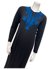 The Star Story Royal Blue Scroll Black Modal Button Down Nightgown