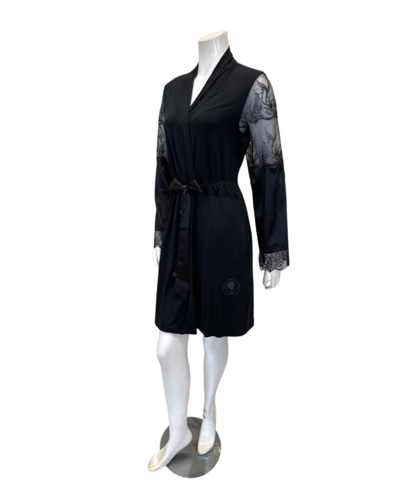 Fleur't 6325 Black Desire Modal Kimono