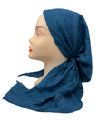Cherie Teal Interlocking Design Adjustable Closed Back Pre-Tied Bandanna