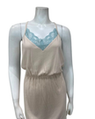 Oh! Zuza Vanilla Ribbed Lace Modal Chemise
