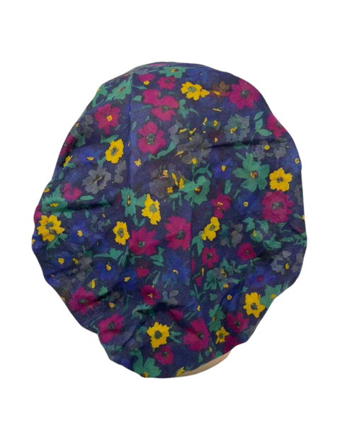 Cherie Winter Floral Design Short Tails Pre-Tied Bandanna