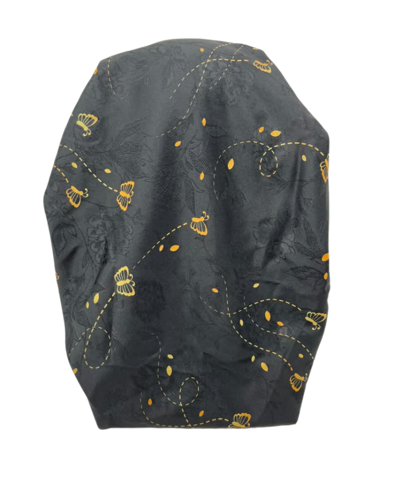 Lizi Headwear Golden Flight Open Back Adjustable Pre-Tied Bandanna with Velvet Grip