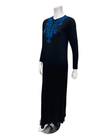 The Star Story Royal Blue Scroll Black Modal Button Down Nightgown