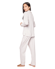 Petite Plume Camel Ticking Stripe Pima Cotton Pajamas Set