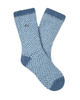 UGG Tahoe Blue/Sky Blue Check Enlie Crew Socks