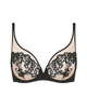 Simone Perele Tatoo Noir Saga Sheer Plunge Underwire Bra