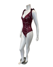 Rya Collection Dark Cherry Amour Teddy Bodysuit