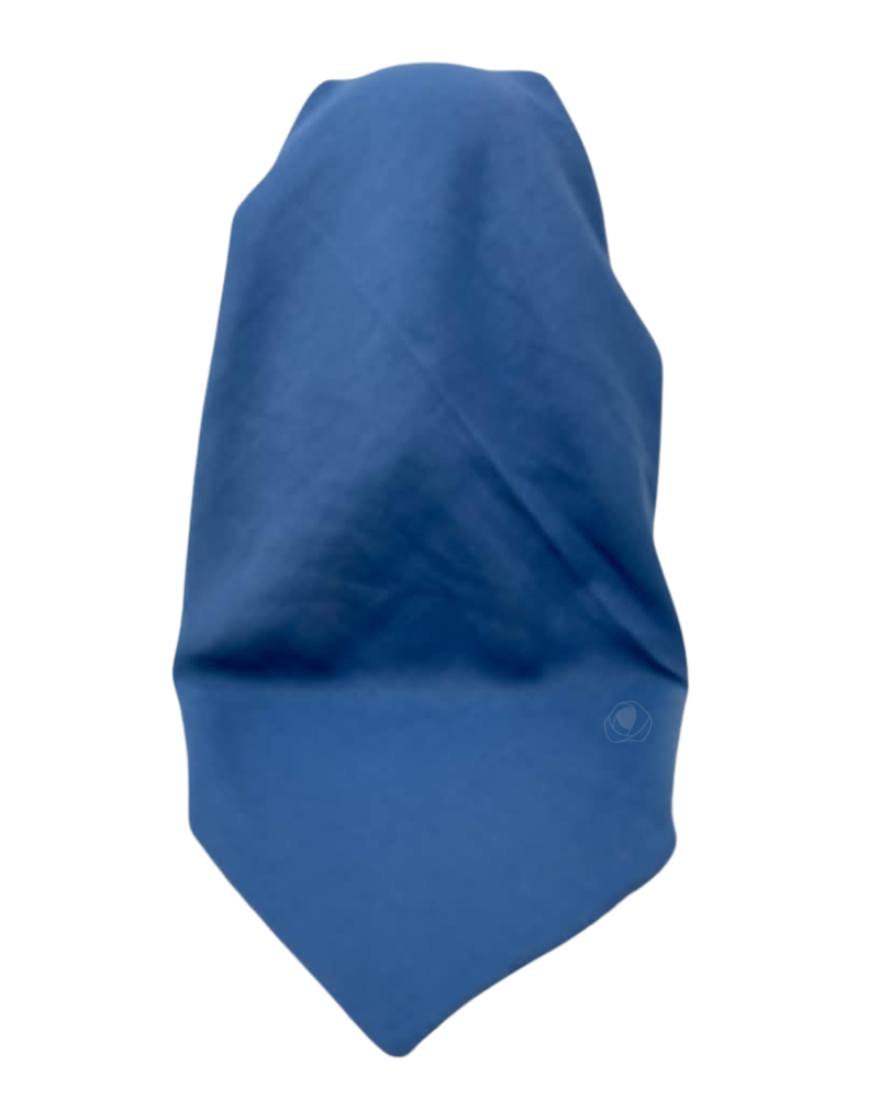 It's Younique OB-FAV-BL Solid Blue Favorite Fabric Pre-Tied Open Back Bandanna with Velvet Grip