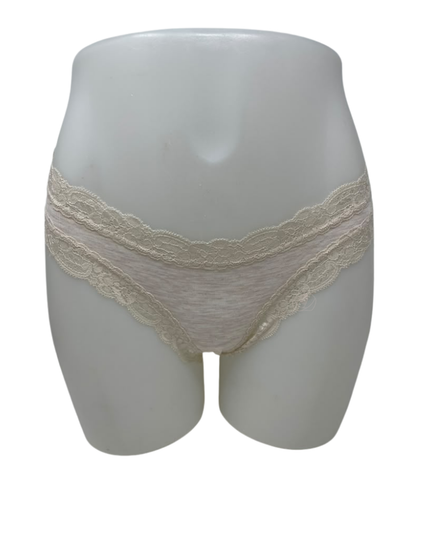 Fleur't Honey Oat Iconic Modal Lace Trim Thong
