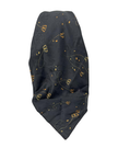 Lizi Headwear Golden Flight Open Back Adjustable Pre-Tied Bandanna with Velvet Grip