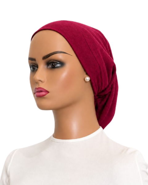 Ahead BN2359 Berry Comfy Basic Terry Adjustable Beanie