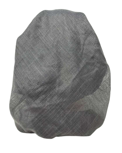It's Younique Solid Dark Charcoal Shimmer Pre-Tied Open Back Bandanna with Velvet Grip