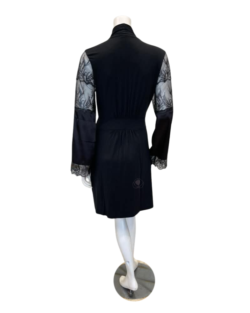 Fleur't 6325 Black Desire Modal Kimono