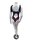 Rya Collection Dark Cherry Amour Teddy Bodysuit