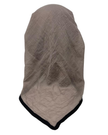 It's Younique Solid Taupe with Black Trim Organic Cotton Pre-Tied Open Back Bandanna with Velvet Grip