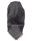 It's Younique Solid Dark Charcoal Shimmer Pre-Tied Open Back Bandanna with Velvet Grip