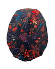 Cherie Burgundy Floral Design Adjustable Closed Back Pre-Tied Bandanna