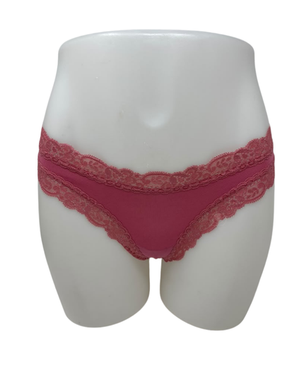 Fleur't Lipstick Iconic Modal Lace Trim Thong